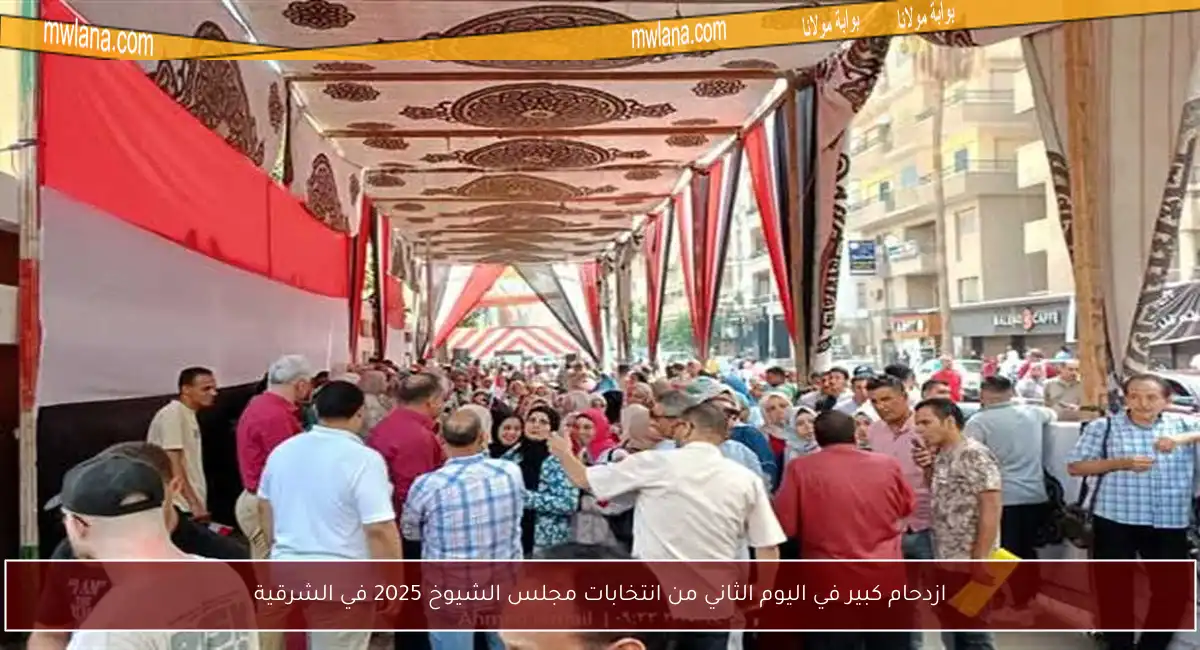 ازدحام كبير في اليوم الثاني من انتخابات مجلس الشيوخ 2025 في الشرقية