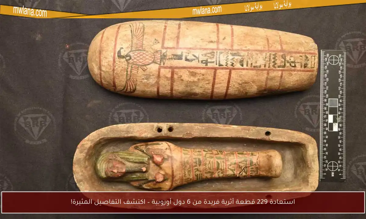 استعادة 229 قطعة أثرية فريدة من 6 دول أوروبية – اكتشف التفاصيل المثيرة!