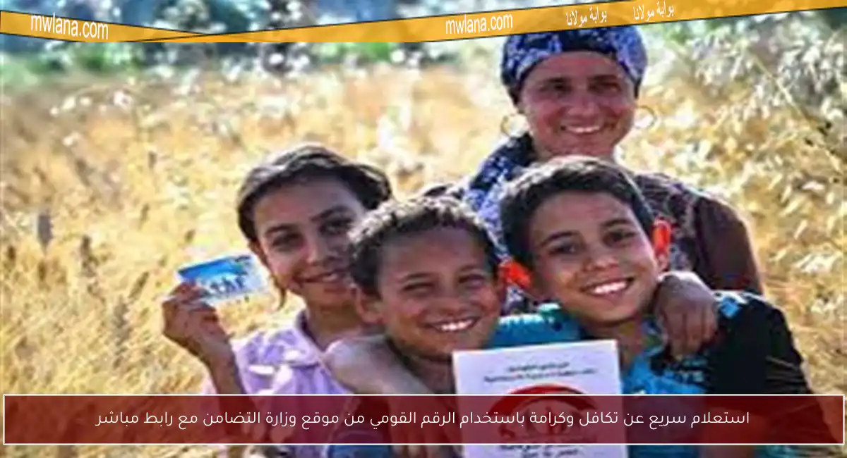 استعلام سريع عن تكافل وكرامة باستخدام الرقم القومي من موقع وزارة التضامن مع رابط مباشر