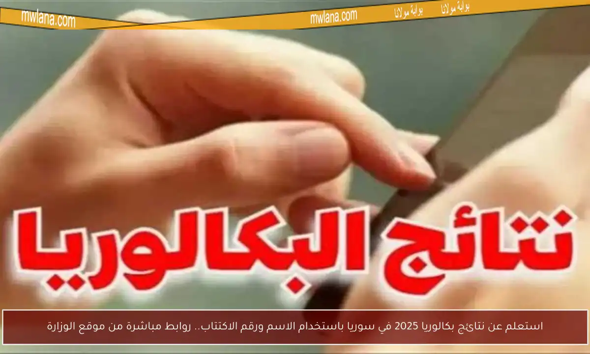 استعلم عن نتائج بكالوريا 2025 في سوريا باستخدام الاسم ورقم الاكتتاب.. روابط مباشرة من موقع الوزارة
