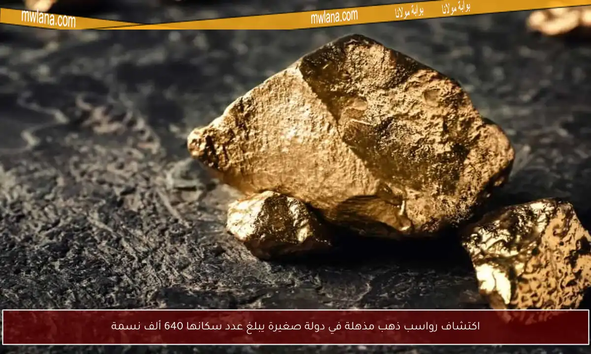 اكتشاف رواسب ذهب مذهلة في دولة صغيرة يبلغ عدد سكانها 640 ألف نسمة
