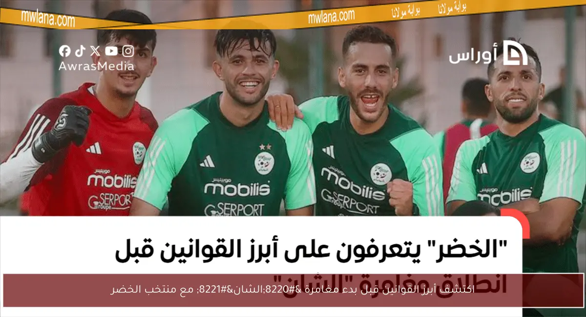 اكتشف أبرز القوانين قبل بدء مغامرة “الشان” مع منتخب الخضر