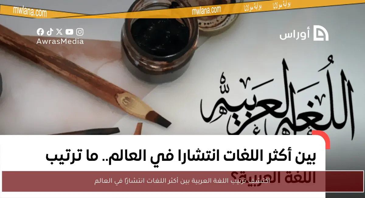 اكتشف ترتيب اللغة العربية بين أكثر اللغات انتشارًا في العالم