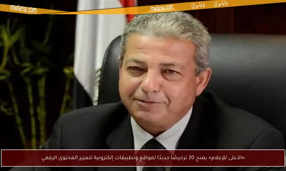 «الأعلى للإعلام» يمنح 20 ترخيصًا جديدًا لمواقع وتطبيقات إلكترونية لتعزيز المحتوى الرقمي