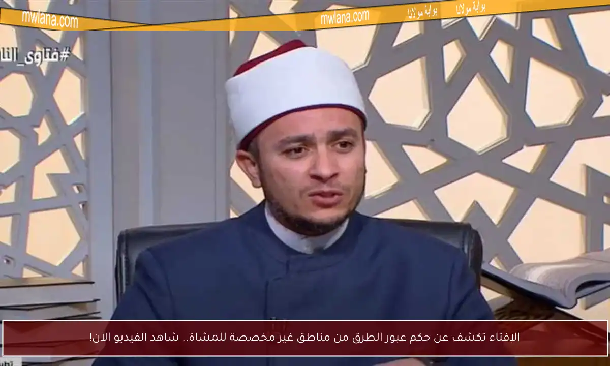 الإفتاء تكشف عن حكم عبور الطرق من مناطق غير مخصصة للمشاة.. شاهد الفيديو الآن!