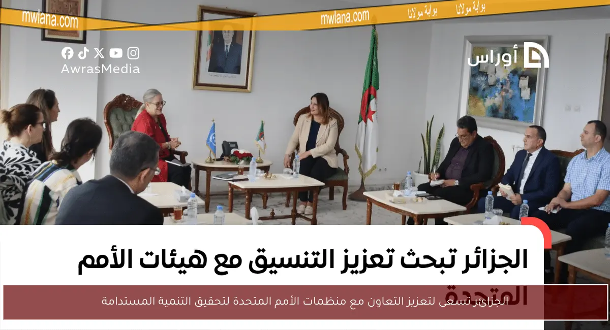 الجزائر تسعى لتعزيز التعاون مع منظمات الأمم المتحدة لتحقيق التنمية المستدامة