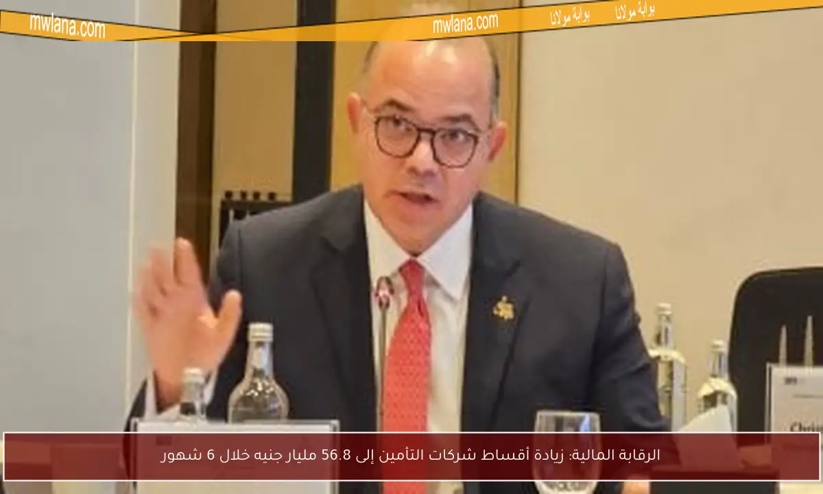 الرقابة المالية: زيادة أقساط شركات التأمين إلى 56.8 مليار جنيه خلال 6 شهور