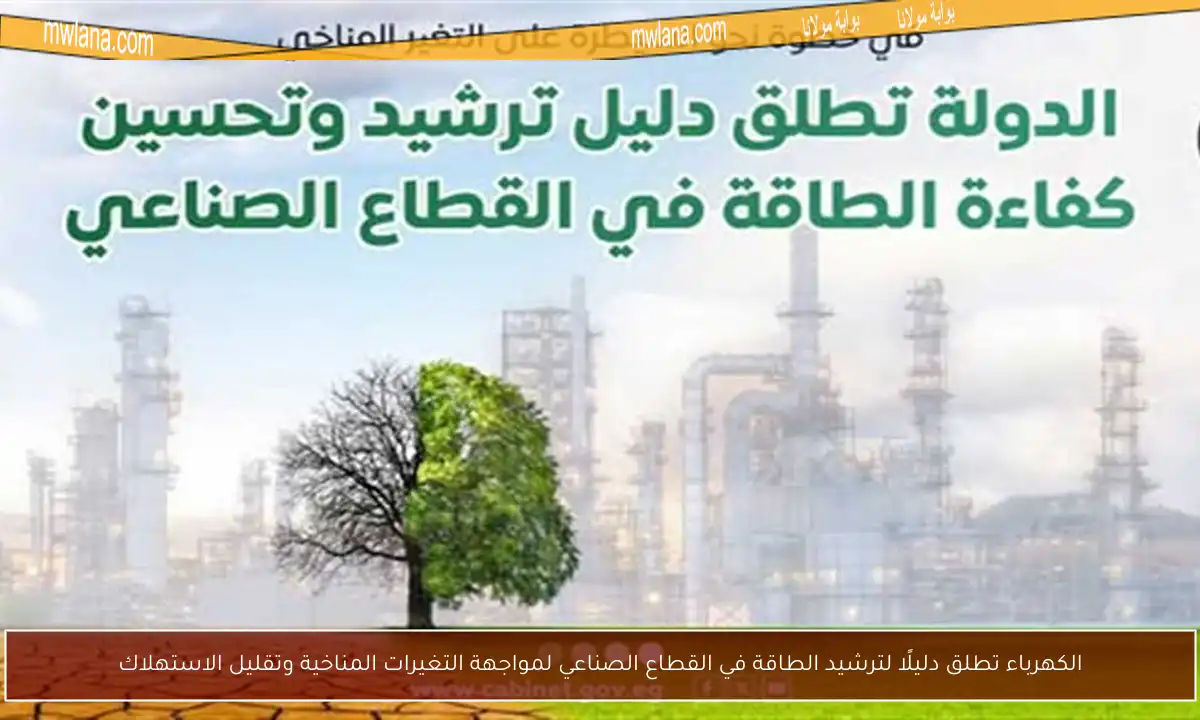 الكهرباء تطلق دليلًا لترشيد الطاقة في القطاع الصناعي لمواجهة التغيرات المناخية وتقليل الاستهلاك
