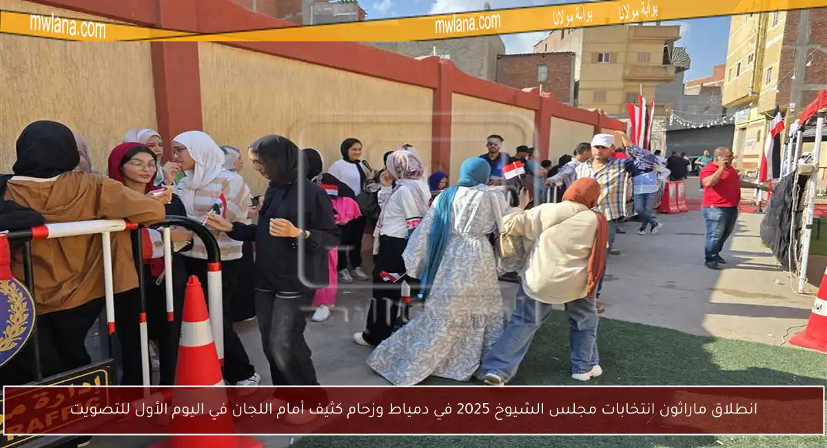 انطلاق ماراثون انتخابات مجلس الشيوخ 2025 في دمياط وزحام كثيف أمام اللجان في اليوم الأول للتصويت