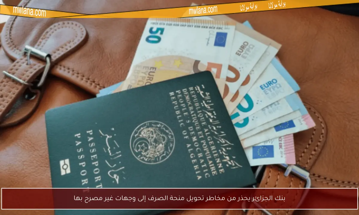 بنك الجزائر يحذر من مخاطر تحويل منحة الصرف إلى وجهات غير مصرح بها