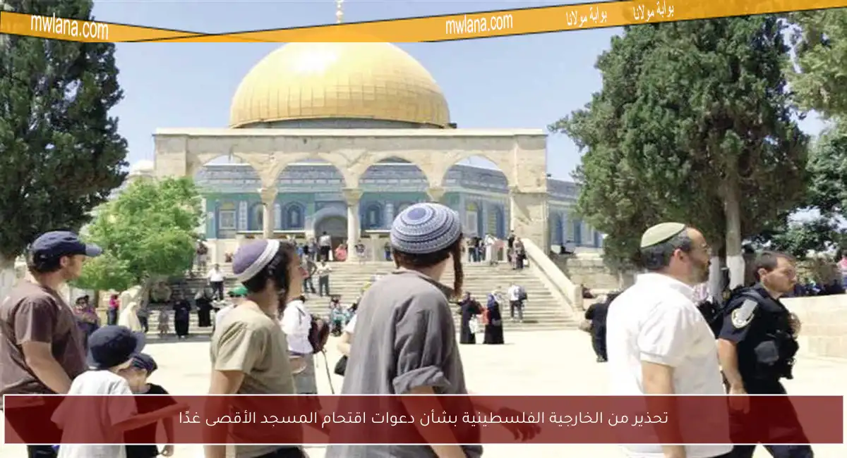 تحذير من الخارجية الفلسطينية بشأن دعوات اقتحام المسجد الأقصى غدًا