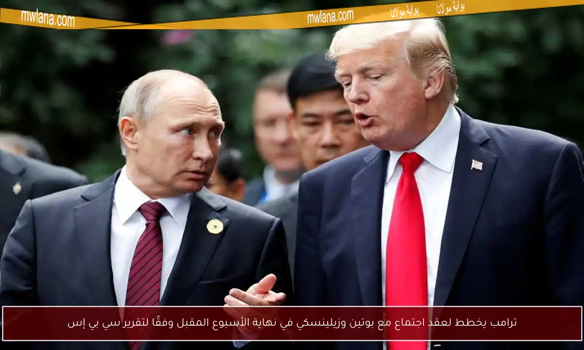 ترامب يخطط لعقد اجتماع مع بوتين وزيلينسكي في نهاية الأسبوع المقبل وفقًا لتقرير سي بي إس