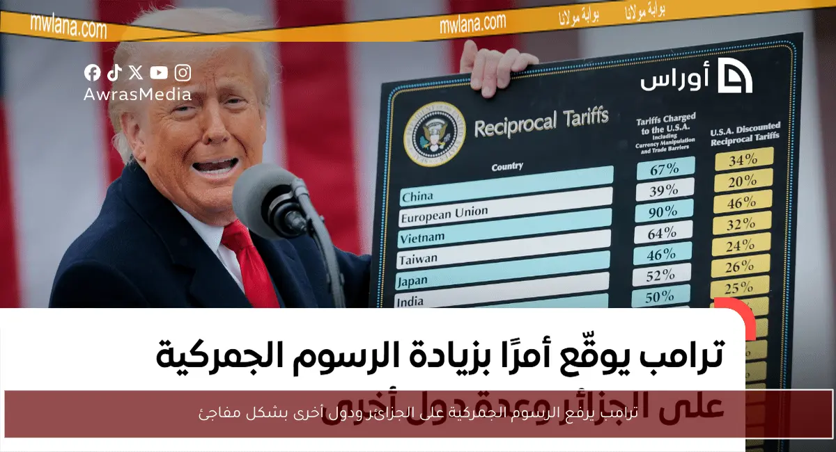 ترامب يرفع الرسوم الجمركية على الجزائر ودول أخرى بشكل مفاجئ