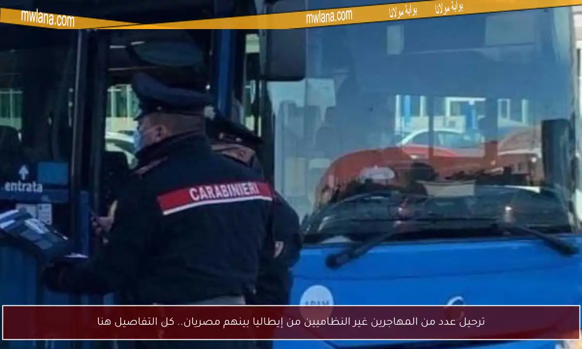 ترحيل عدد من المهاجرين غير النظاميين من إيطاليا بينهم مصريان.. كل التفاصيل هنا
