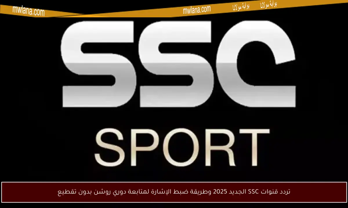 تردد قنوات SSC الجديد 2025 وطريقة ضبط الإشارة لمتابعة دوري روشن بدون تقطيع