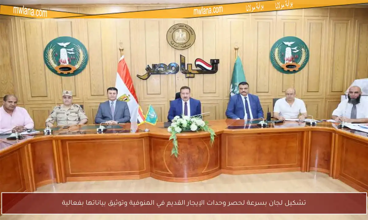 تشكيل لجان بسرعة لحصر وحدات الإيجار القديم في المنوفية وتوثيق بياناتها بفعالية