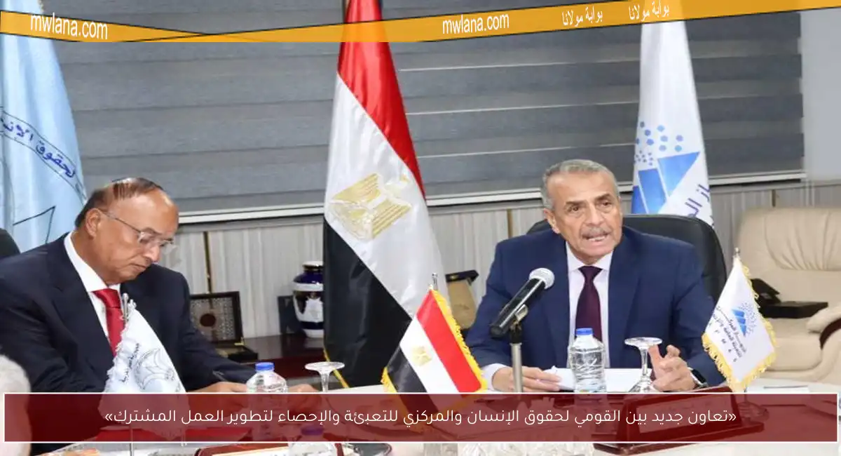 «تعاون جديد بين القومي لحقوق الإنسان والمركزي للتعبئة والإحصاء لتطوير العمل المشترك»
