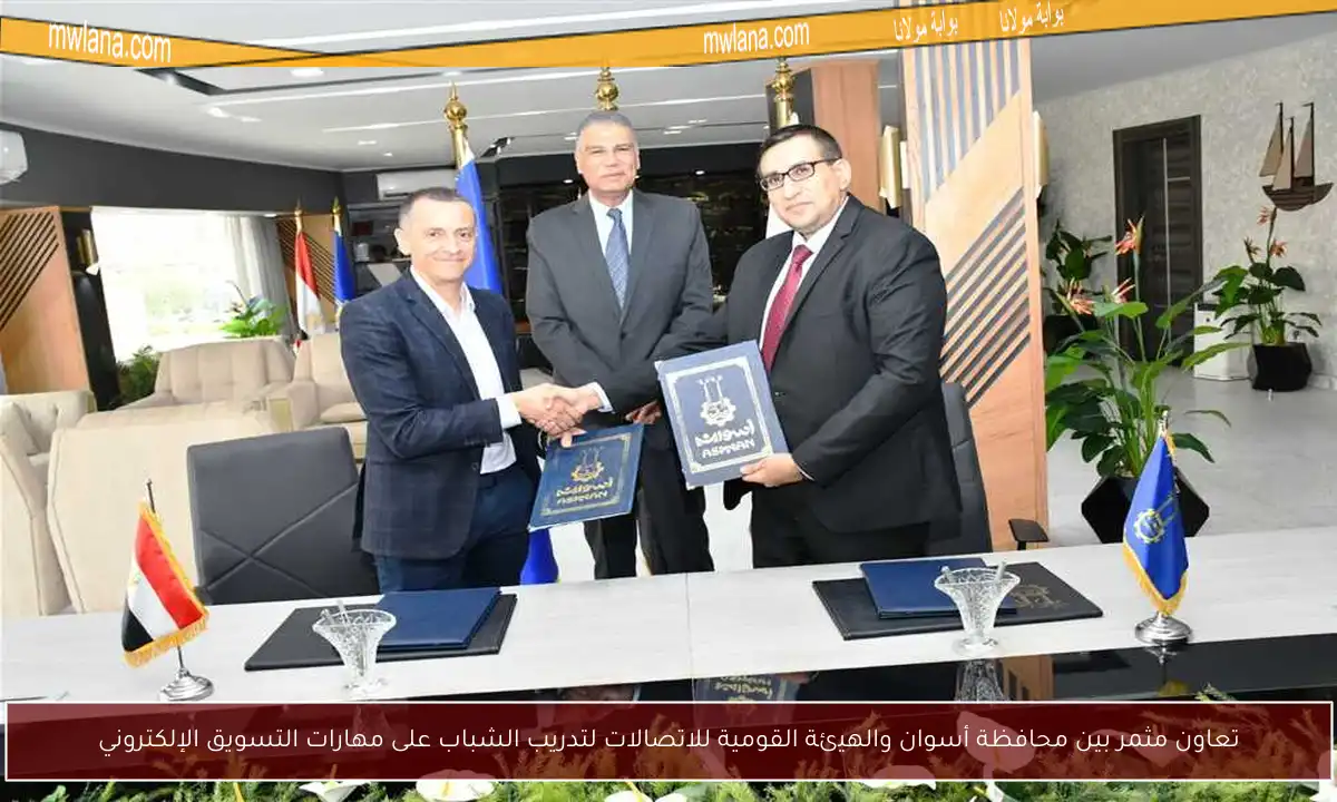 تعاون مثمر بين محافظة أسوان والهيئة القومية للاتصالات لتدريب الشباب على مهارات التسويق الإلكتروني
