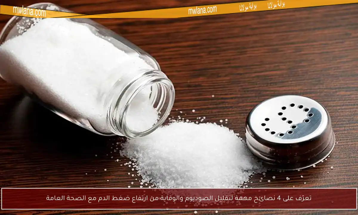 تعرّف على 4 نصائح مهمة لتقليل الصوديوم والوقاية من ارتفاع ضغط الدم مع الصحة العامة