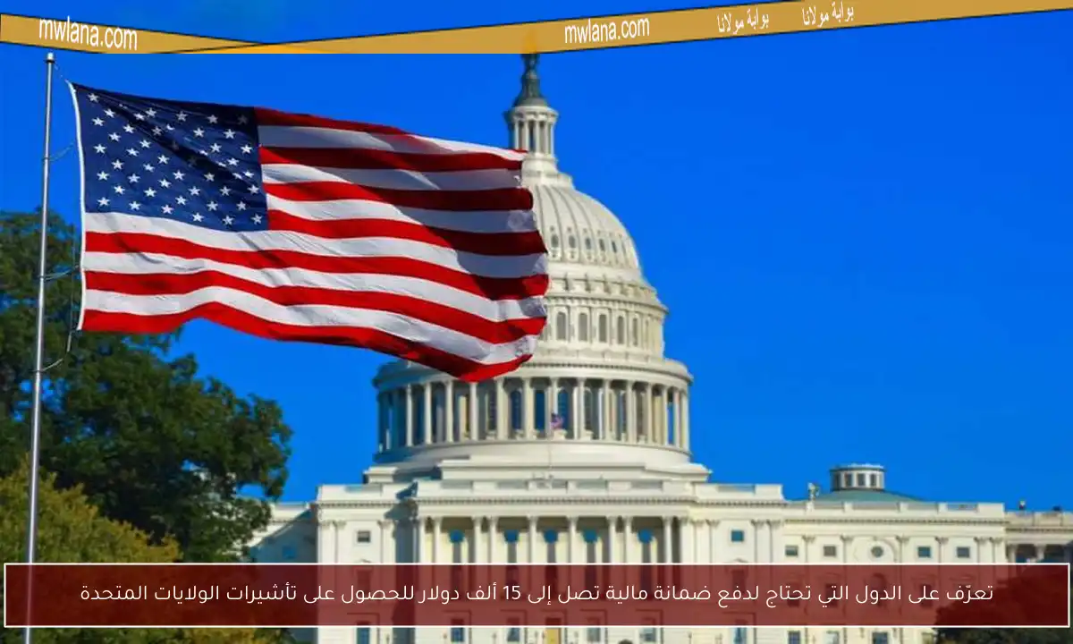 تعرّف على الدول التي تحتاج لدفع ضمانة مالية تصل إلى 15 ألف دولار للحصول على تأشيرات الولايات المتحدة