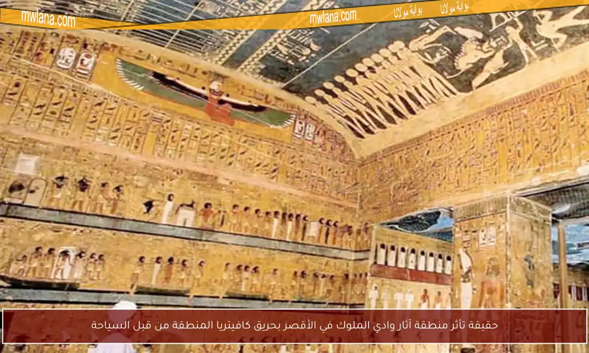 حقيقة تأثر منطقة آثار وادي الملوك في الأقصر بحريق كافيتريا المنطقة من قبل السياحة