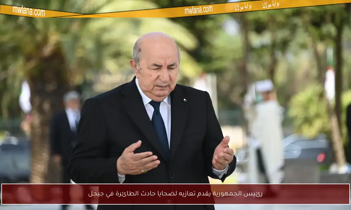 رئيس الجمهورية يقدم تعازيه لضحايا حادث الطائرة في جيجل