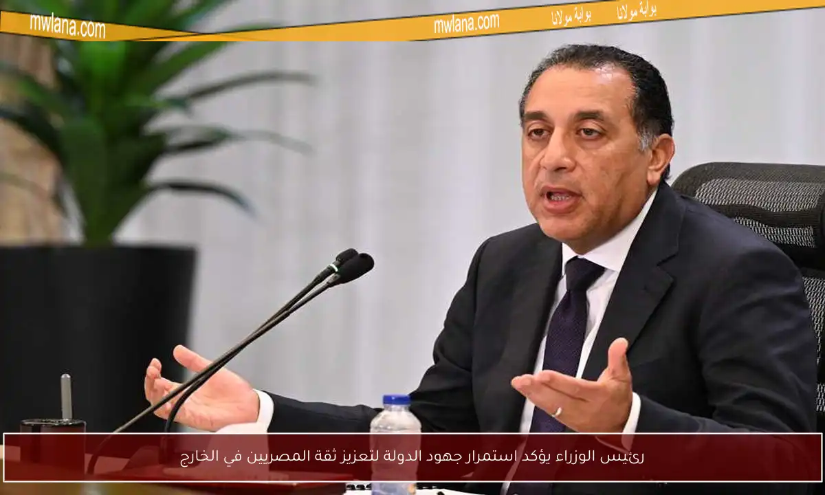 رئيس الوزراء يؤكد استمرار جهود الدولة لتعزيز ثقة المصريين في الخارج