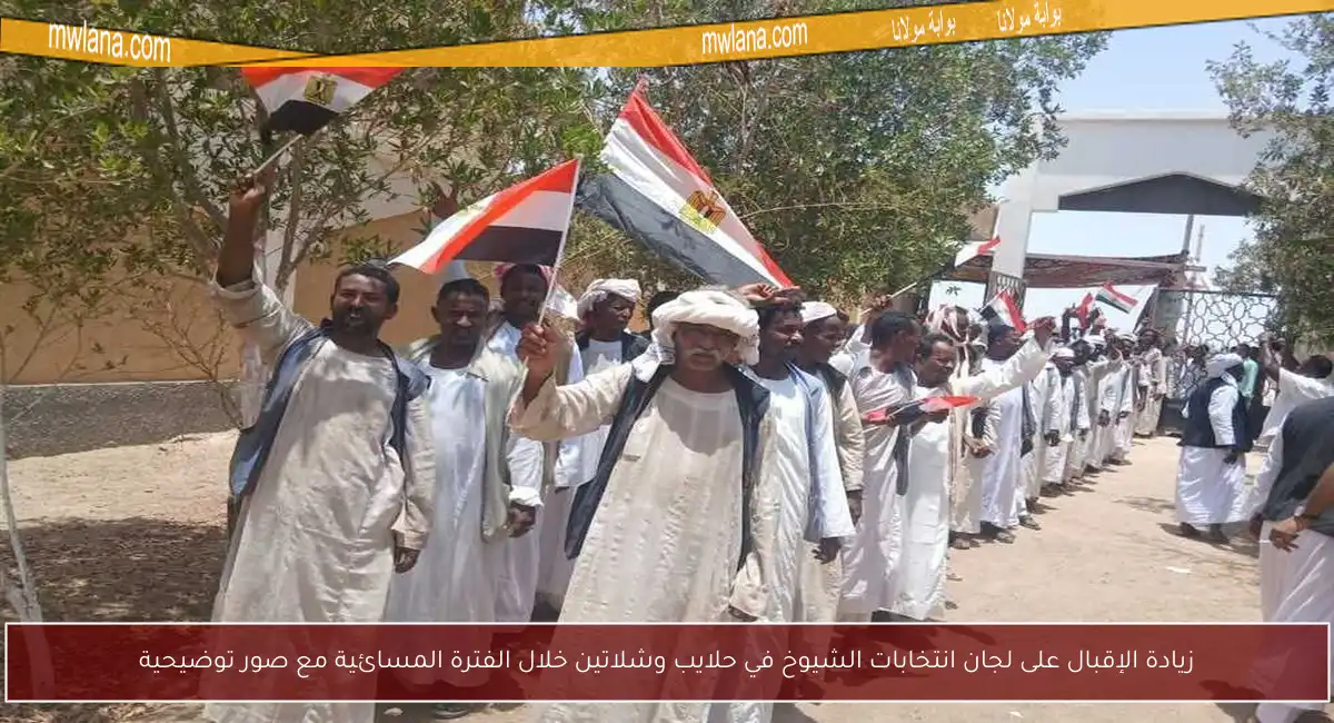 زيادة الإقبال على لجان انتخابات الشيوخ في حلايب وشلاتين خلال الفترة المسائية مع صور توضيحية