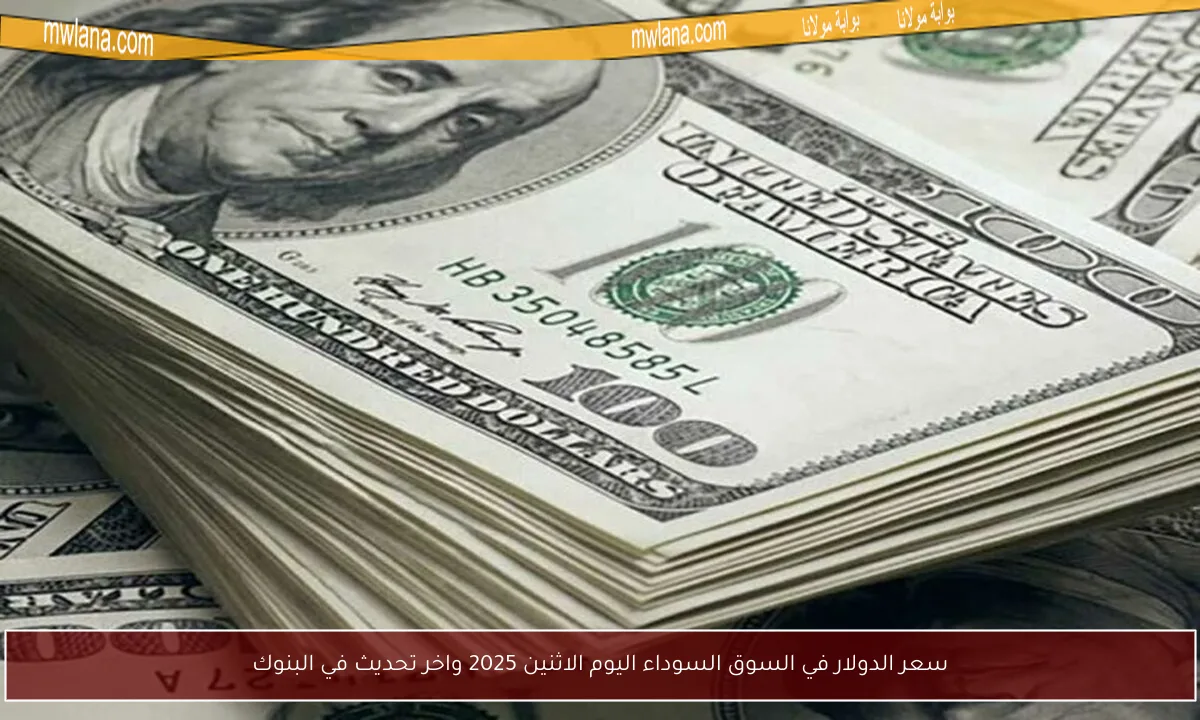 سعر الدولار في السوق السوداء اليوم الاثنين 2025 واخر تحديث في البنوك