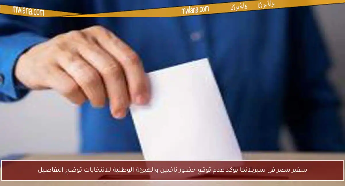 سفير مصر في سيريلانكا يؤكد عدم توقع حضور ناخبين والهيئة الوطنية للانتخابات توضح التفاصيل