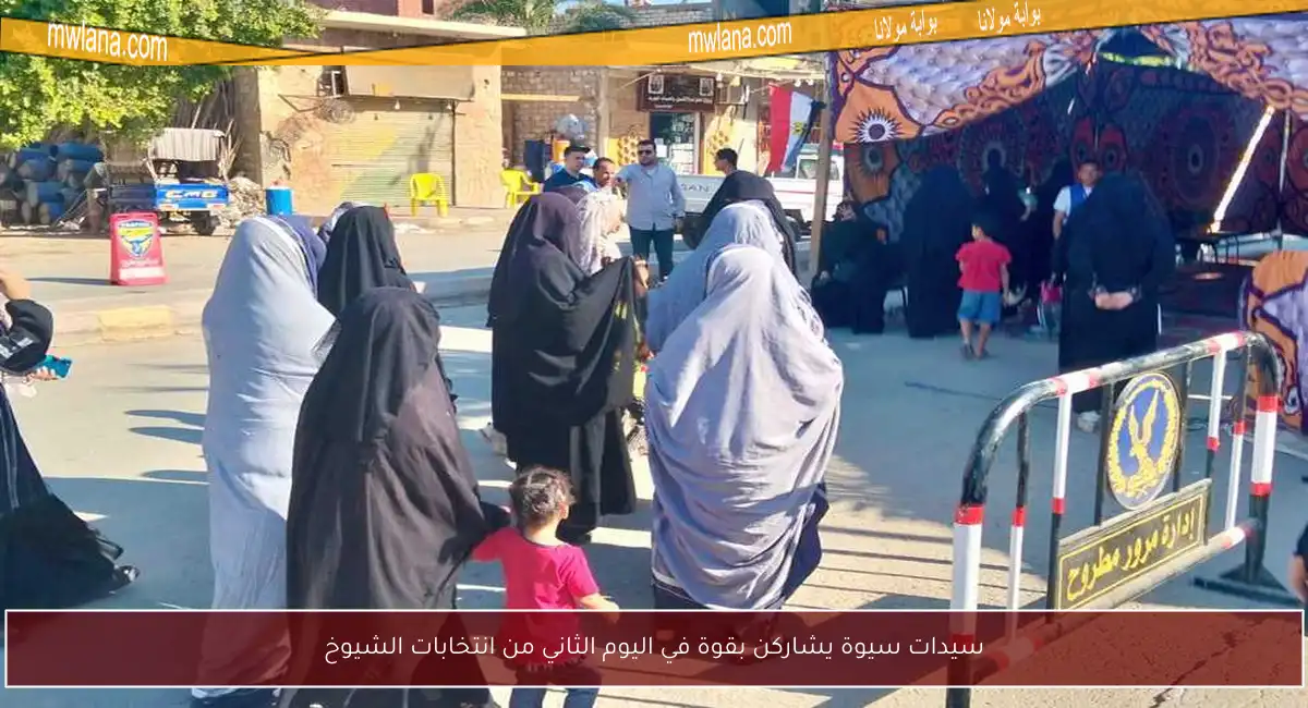 سيدات سيوة يشاركن بقوة في اليوم الثاني من انتخابات الشيوخ