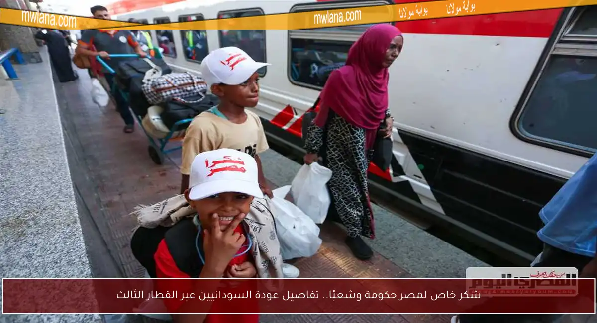 شكر خاص لمصر حكومة وشعبًا.. تفاصيل عودة السودانيين عبر القطار الثالث