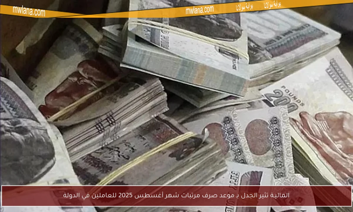 الماليـة تثير الجدل بـ موعد صرف مرتبات شهر أغسطس 2025 للعاملين في الدولة