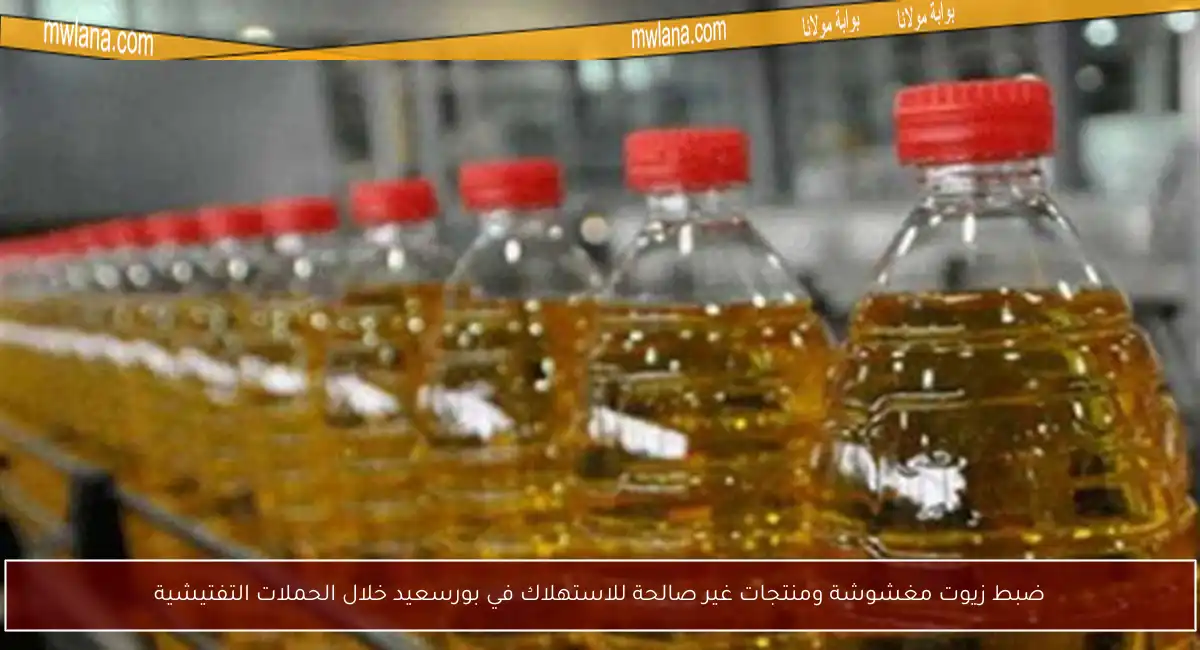 ضبط زيوت مغشوشة ومنتجات غير صالحة للاستهلاك في بورسعيد خلال الحملات التفتيشية