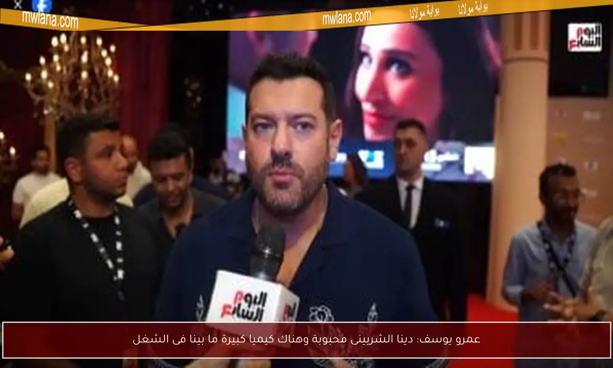 عمرو يوسف: دينا الشربينى محبوبة وهناك كيميا كبيرة ما بينا فى الشغل