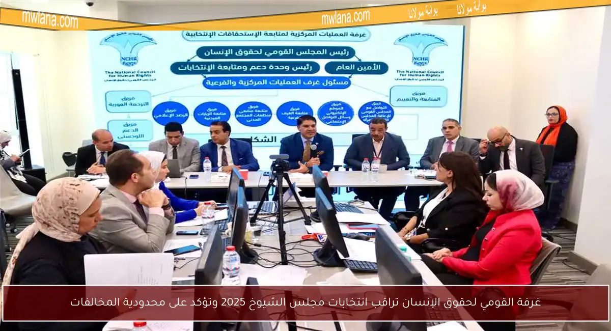 غرفة القومي لحقوق الإنسان تراقب انتخابات مجلس الشيوخ 2025 وتؤكد على محدودية المخالفات