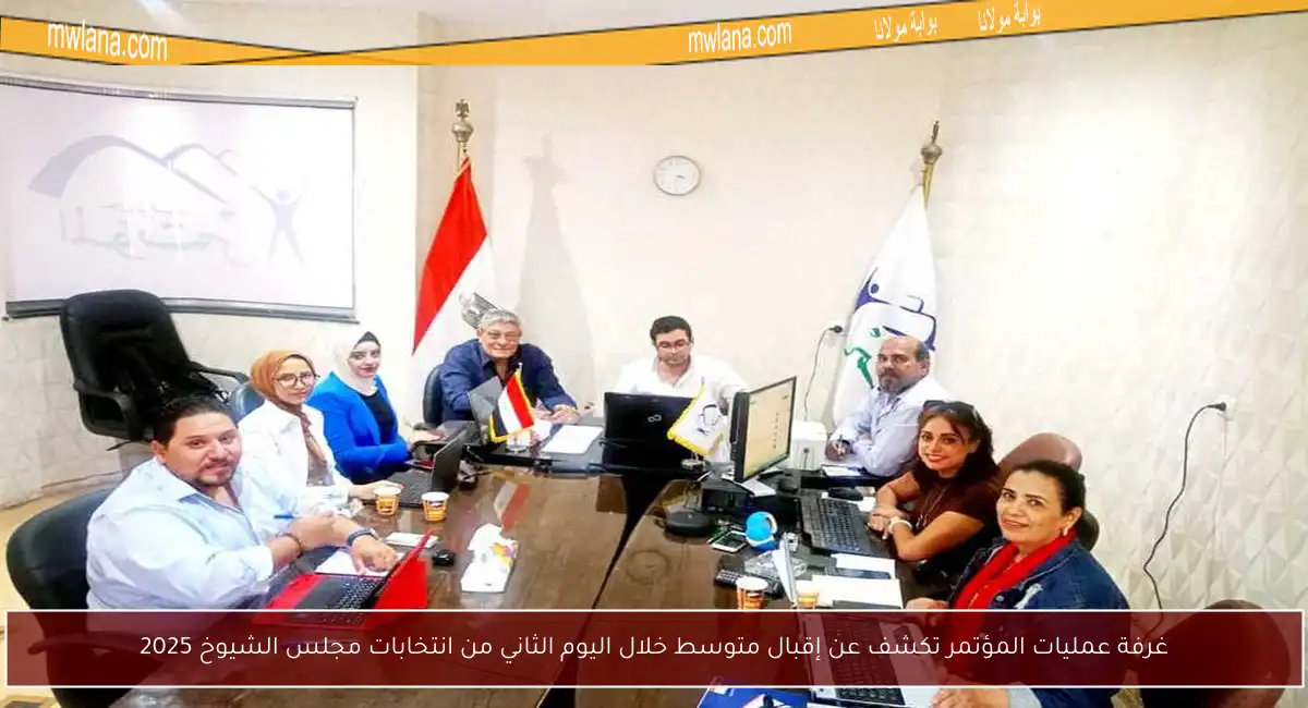 غرفة عمليات المؤتمر تكشف عن إقبال متوسط خلال اليوم الثاني من انتخابات مجلس الشيوخ 2025