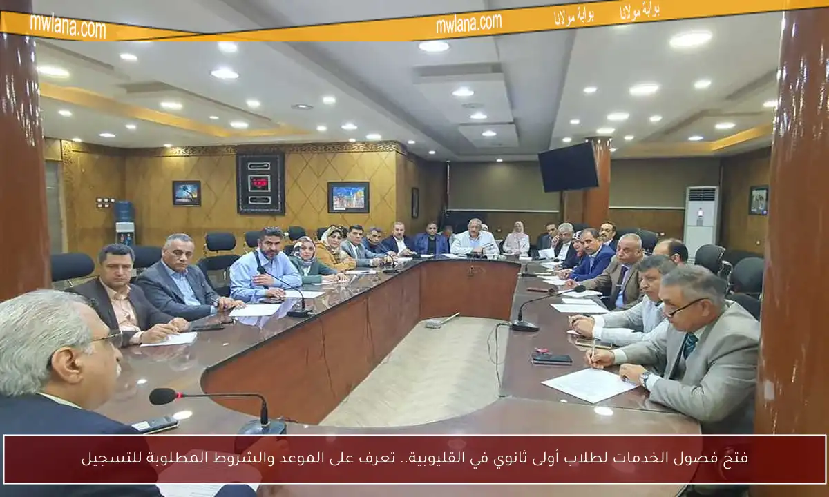 فتح فصول الخدمات لطلاب أولى ثانوي في القليوبية.. تعرف على الموعد والشروط المطلوبة للتسجيل