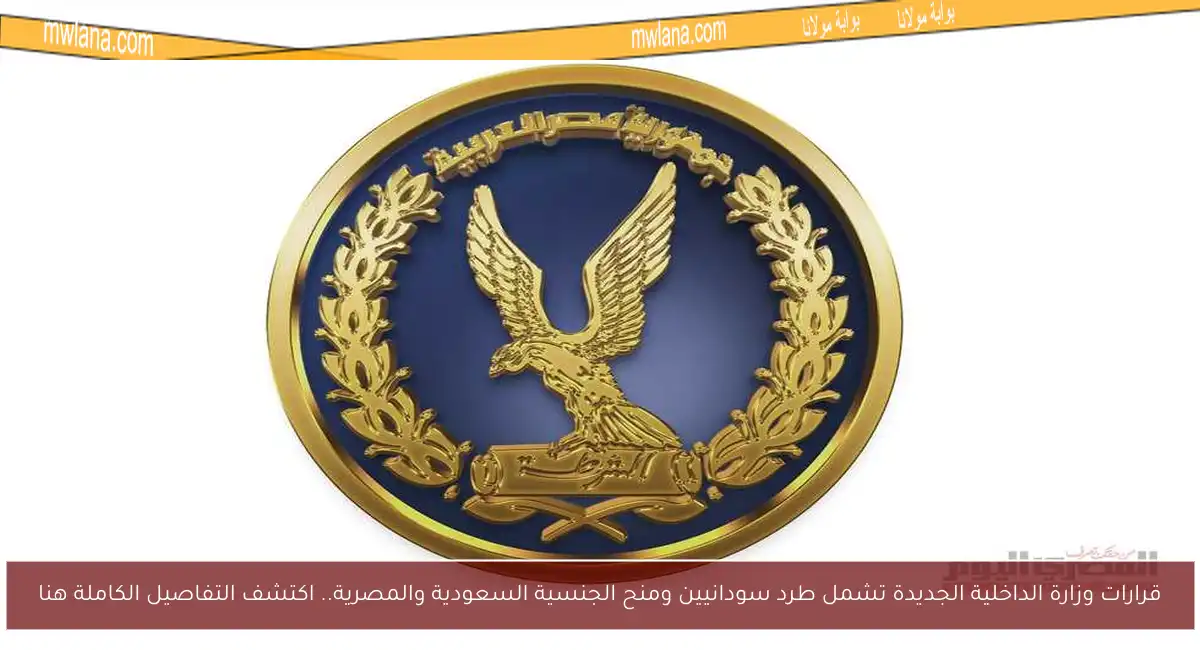 قرارات وزارة الداخلية الجديدة تشمل طرد سودانيين ومنح الجنسية السعودية والمصرية.. اكتشف التفاصيل الكاملة هنا