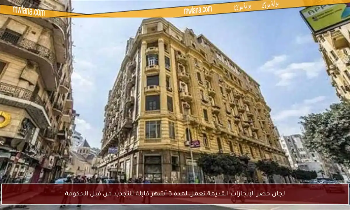 لجان حصر الإيجارات القديمة تعمل لمدة 3 أشهر قابلة للتجديد من قبل الحكومة