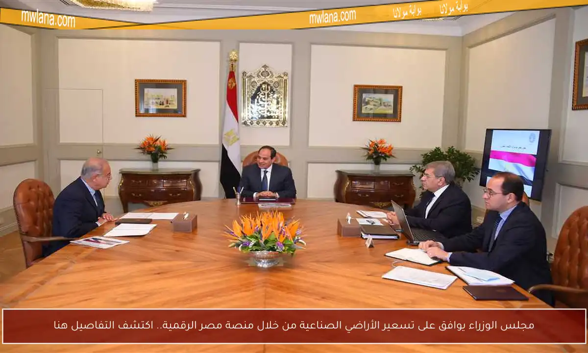 مجلس الوزراء يوافق على تسعير الأراضي الصناعية من خلال منصة مصر الرقمية.. اكتشف التفاصيل هنا