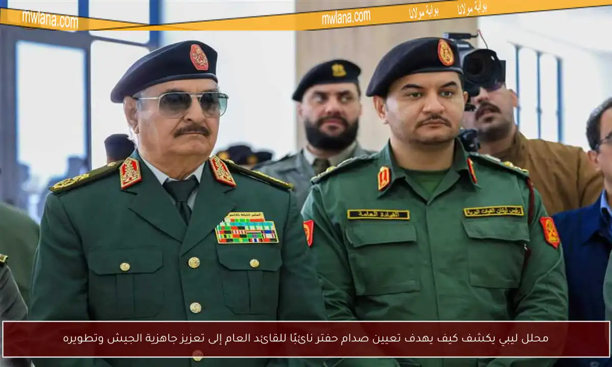 محلل ليبي يكشف كيف يهدف تعيين صدام حفتر نائبًا للقائد العام إلى تعزيز جاهزية الجيش وتطويره