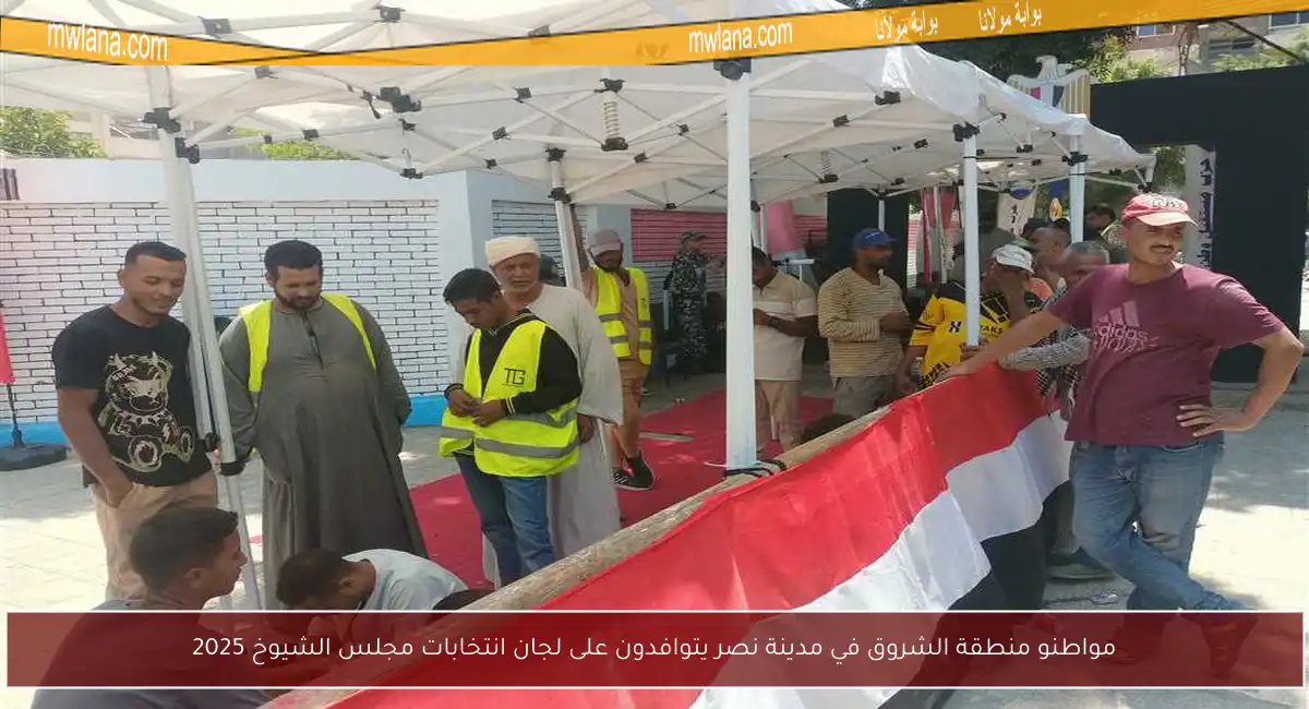 مواطنو منطقة الشروق في مدينة نصر يتوافدون على لجان انتخابات مجلس الشيوخ 2025