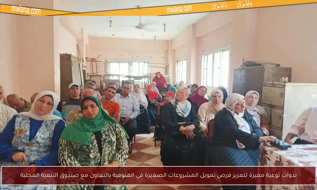 ندوات توعية مميزة لتعزيز فرص تمويل المشروعات الصغيرة في المنوفية بالتعاون مع صندوق التنمية المحلية