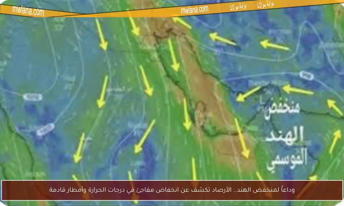 وداعاً لمنخفض الهند.. الأرصاد تكشف عن انخفاض مفاجئ في درجات الحرارة وأمطار قادمة