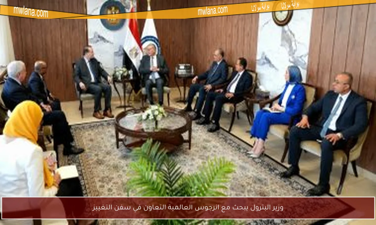 وزير البترول يبحث مع انرجوس العالمية التعاون في سفن التغييز
