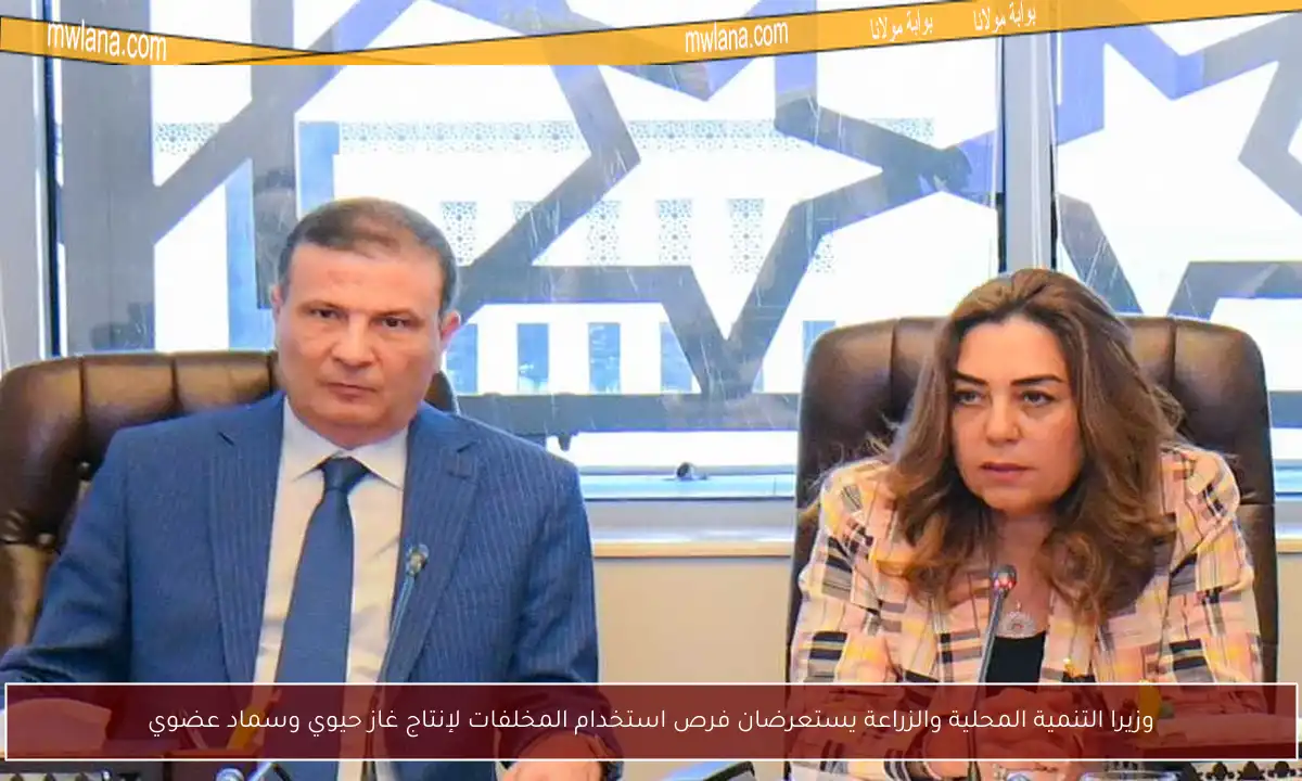 وزيرا التنمية المحلية والزراعة يستعرضان فرص استخدام المخلفات لإنتاج غاز حيوي وسماد عضوي