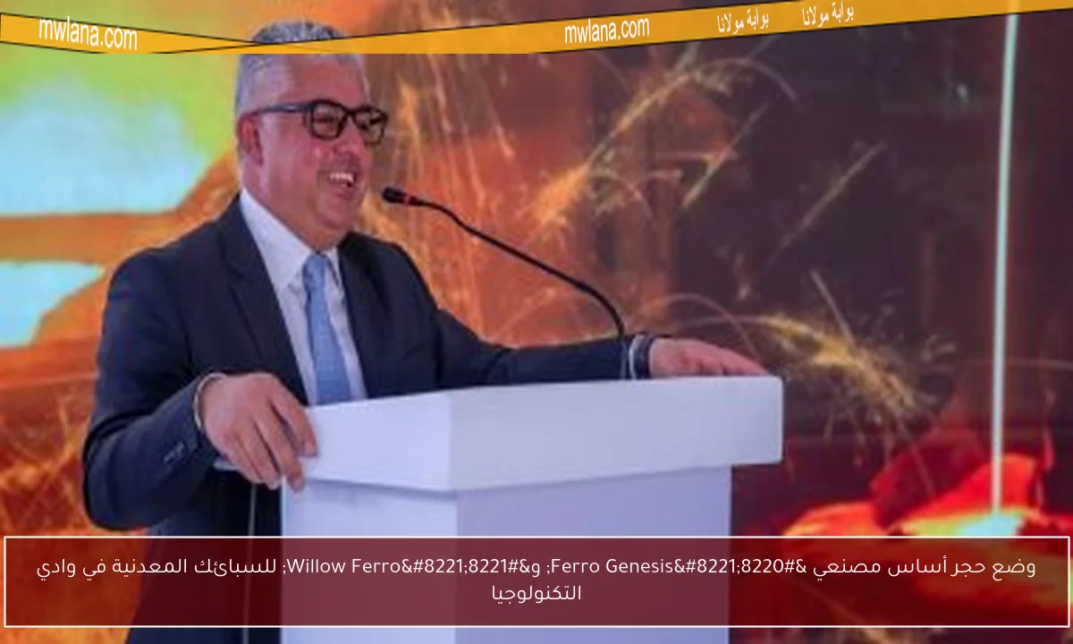وضع حجر أساس مصنعي “Ferro Genesis” و”Willow Ferro” للسبائك المعدنية في وادي التكنولوجيا