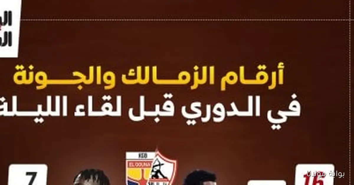 أرقام الزمالك والجونة في دوري نايل قبل مباراة الليلة: إنفوجراف مميز