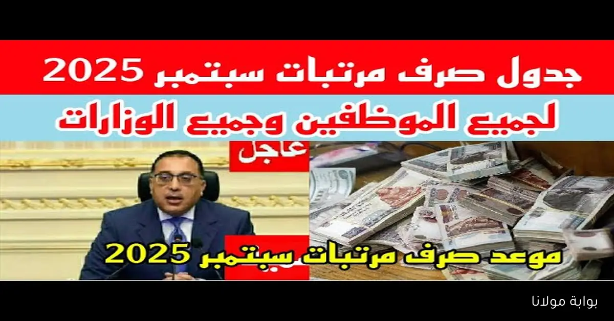 هل قبل الدارسة؟!.. حقيقة تبكير موعد صرف المرتبات شهر سبتمبر 2025 بعد قرار وزارة المالية